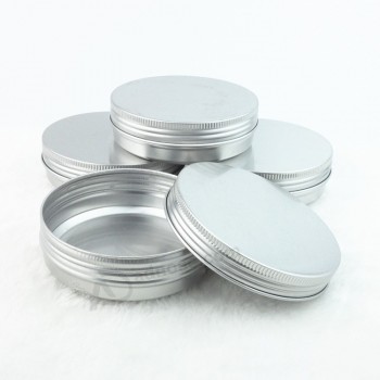 Zilveren cosmetische blikken vEenn 100 Ml in Eenluminium potten