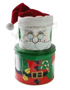 Santa Gift Box with Christmas Hat Santa Hat