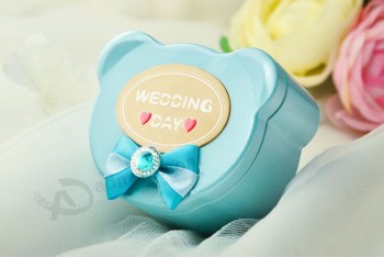 Lovely Bear Shape Wedding Gift Tin Box (FV-050853)