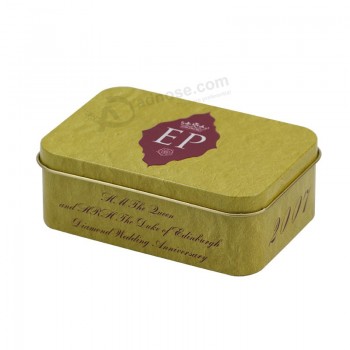 Rectangular Metal Tins Gift Packaging Box