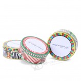Cookies Candy Tin Box with Golden Lacquer Inside