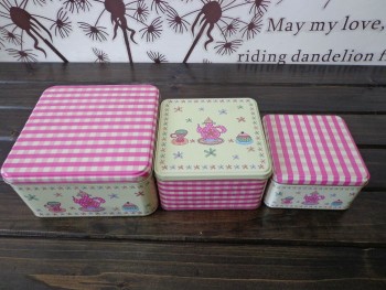 Top-Quality Square Tin Box Set Wholesale