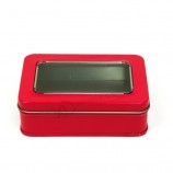 Hinged Sweet Tin Box Crackle, Wrinkle, Glossy and Matt Varnish