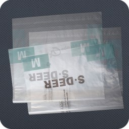 Wholesale high-end custom logo for Reclosable Plastic Zipper Packaging Bag for Garments
