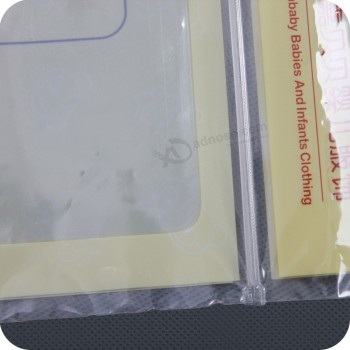 Wholesale high-end custom logo for Reclosable Self-Sealing PE Zipper Packaging Bag