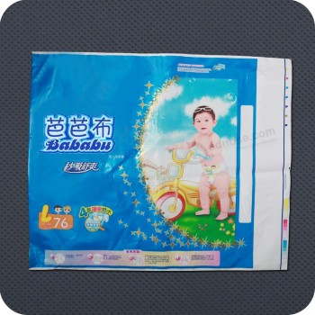 Customized high-end Printed Plastic Disposable Baby Sanitary Packaging Bag
