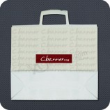 Customized high-end Luxury Retail Plastic Shopping Bag with Rigid Handle