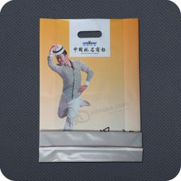 Customized high-end Plastic Die Cut Handle Shopping Bag