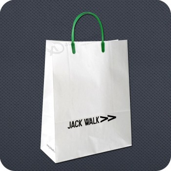 Customized high-end Printed Kraft Paper Bag with Rigid Handle
