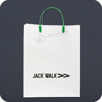 Customized high-end Kraft Paper Bag with Rigid Handle