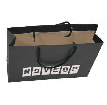 卸売カスタマイズ高-衣類用の積層ラミネートペーパーショッピングバッグ