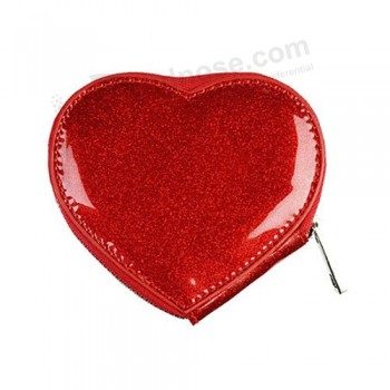 Factory direct sale customized high quality OEM Design Heart-Shape Coin Purse
