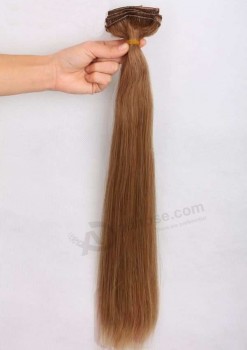Factory direct sale customized high quality Virgin Clip in Hair Weave