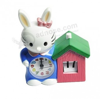 Factory direct sale customized high quality OEM Design Novelty Calendar Alarm Desk Clock