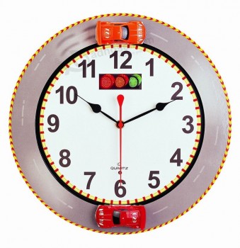 Factory direct sale customized high quality Novelty OEM Design Black Round Wall Clock