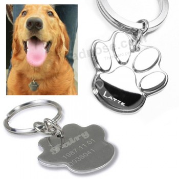 공장 직접 판매 고품질 oem 새로운 디자인 세련된 금속 애완 동물 ID 태그를 사용자 정의