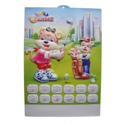 Wholesale customized high quality OEM Design Plastic Wall Calendar
