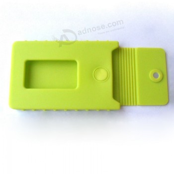 оптовая подгонянная визитная карточка высокого качества oem зеленая силикона