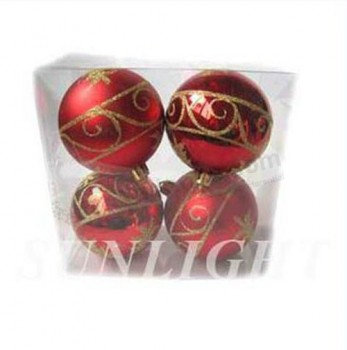 Wholesale customized top quality Glowing Plastic Christmas Ball for Sale
