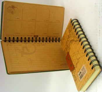 Customized top quality Classical Pattern Design Spiral Diary