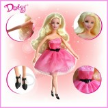 Customized top quality Safe and Nontoxic Colorful Plastic Girl Doll for Girl