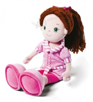 подгонянное высокое качество эко-безопасная и нетоксичная рекламная кукла из хлопка