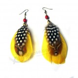 2017 Customized top quality New Style Feather Drop Earring for Sale