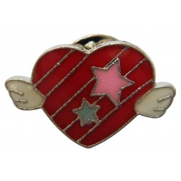 2017 Customized top quality Hot Sale Heart-Shape Emblem Pin
