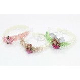 Customized top quality Nice Pink Bead Hair Ornament for Sale