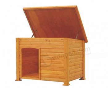 деревянная форма дома вне кровать для домашних животных с лестницей оптом