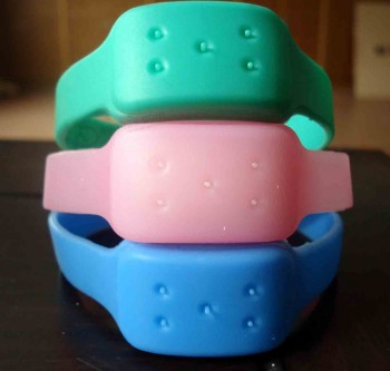 Customized top quality Hot Sale Good Quanlity Multi Color Silicone Insect-Repellent Wristband