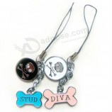 Customized high quality Nice Couples Mobile Phone Strap Custom Logo