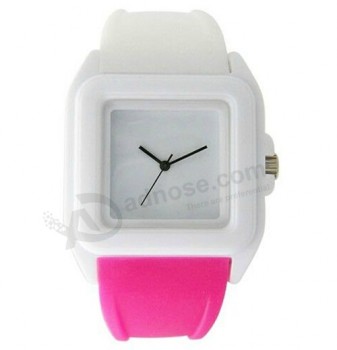卸売カスタマイズ高-新しいスタイルのファッショナブルなリストバンドのプラスチック製の腕時計