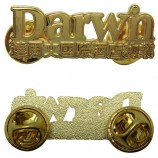 Wholesale customized high-end Nice Hotel Logo Gold Buttom Badge