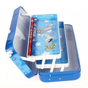 Children′s 3-Layer Matal Pencil Case Wholesale