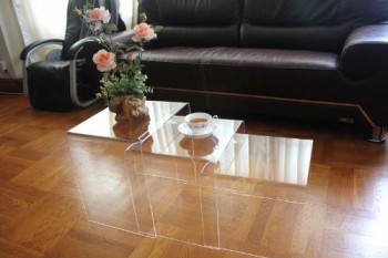 Clear Acrylic Nesting Table Coffee End Table 3PC Lucite Side Table Set Wholesale