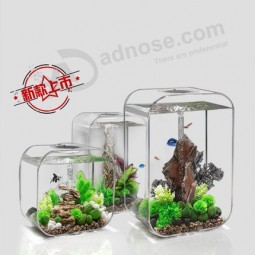 透明な四角い小さな屋内のユニークなアクリル魚タンク卸売