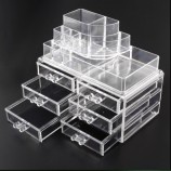Clear Makeup Box with 6 Drawers, Acrylic Jewelry Organizer Wholesale