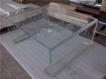 분명 흰색 검정색 아크릴 가구 테이블, 직접 제조 도매로 만든 아크릴 커피 테이블