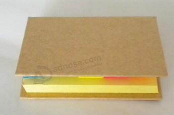 Wholesale customied top quality OEM Promotional Kraft Paper Sticky Notepad