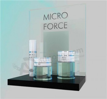 Black Acrylic Makeup Display Stand, Makeup Mac Cosmetic Display Stand Wholesale