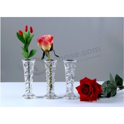 маленькая кристально чистая акриловая цветочная ваза для отелей, магазинов, свадьбы, домашнего убранства и т. д. оптовая торговля