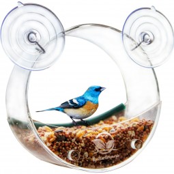 Circular Window Bird Feeder Acrylic Bird Feeder Bird Cage Bird House Wholesale