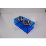 Custom Plastic Acrylic Pet Bowl Pet Feeder Bowl Wholesale