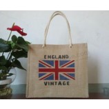 Wholesale customied top quality News Design OEM Cheveron Jute Bags