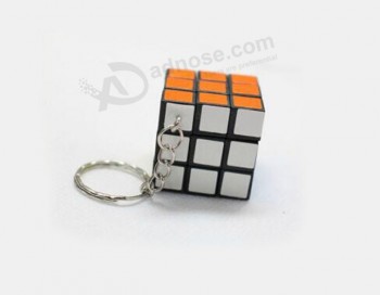 Wholesale customied top quality OEM New Design Fashion Magic Cube Keychain