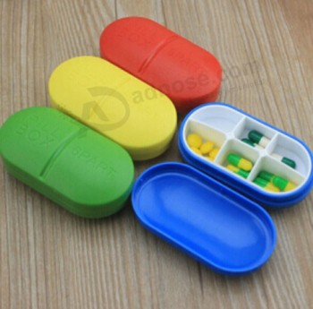 Wholesale customied top quality New Style Plastic Pill Box with Custom Logo