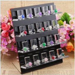 Custom Elegant Modern Acrylic Jewelry Displays, Acrylic Ring Display Shelf Rack Wholesale