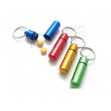 Wholesale customied top quality Hot Selling Pill Box Keyring with Various Color