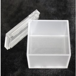 Custom Frosted Acrylic Storage Box with Lid, Acrylic Jewelry Box Cube, Small Acrylic Box Wholesale